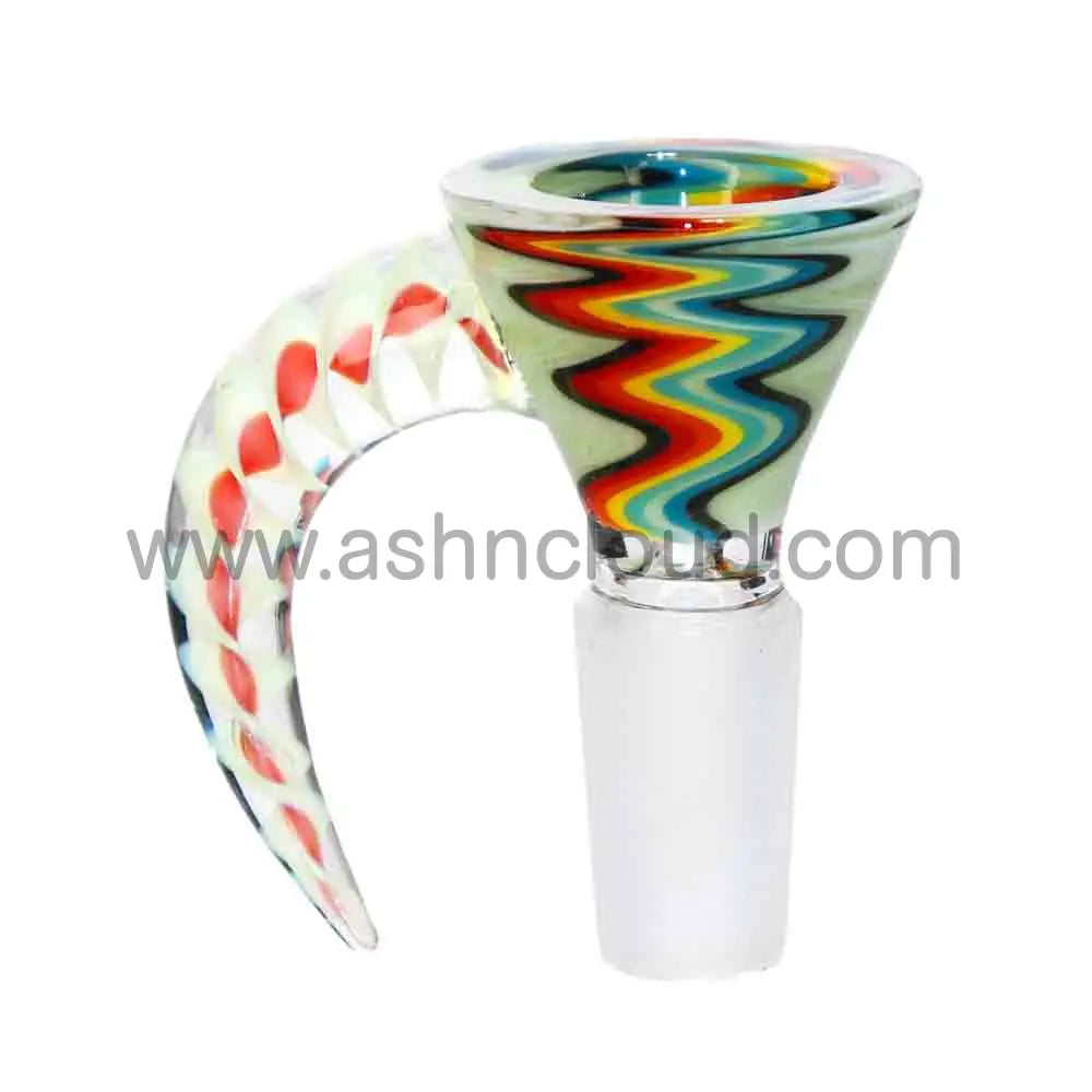 12 PCS - BOX Glass Wig Wag Handle 14 mm $4 each