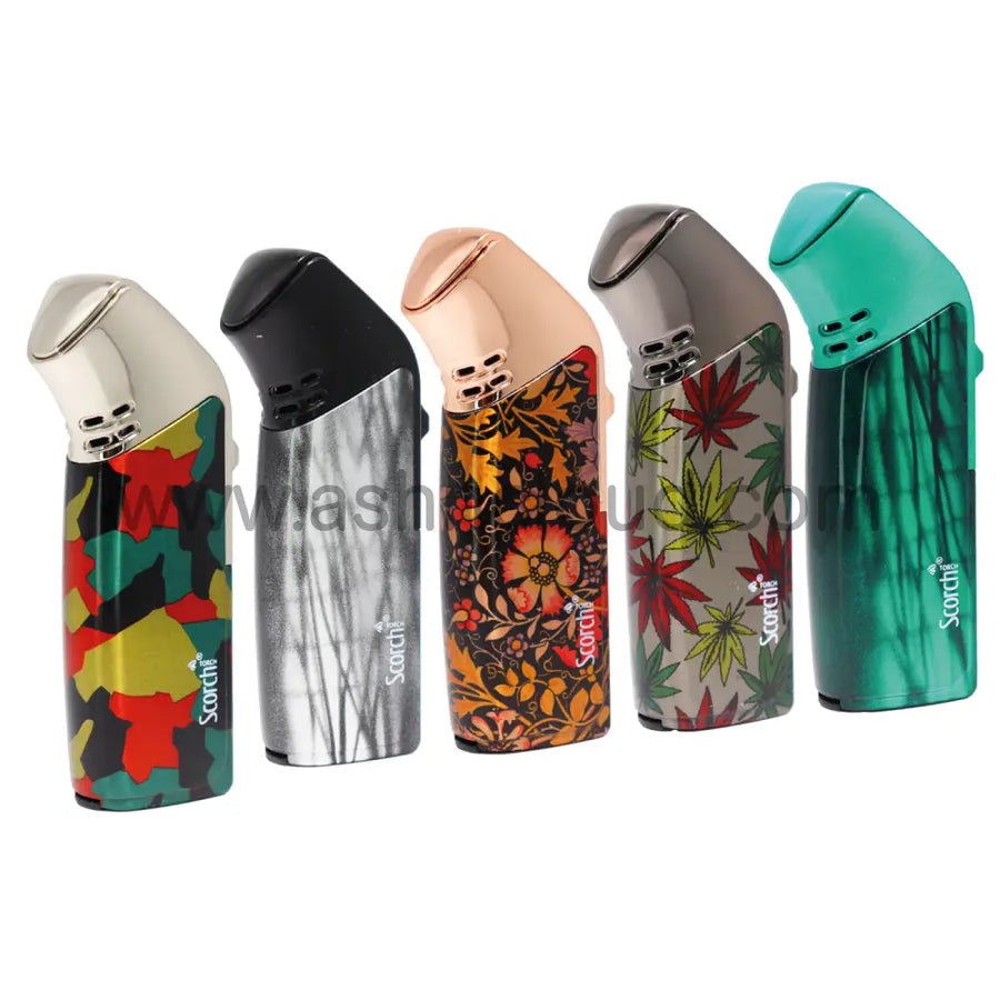 Strong Jet Flame Weed-Design Scorch Torch, 12-Piece