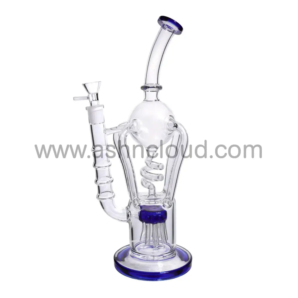 13 In - Curvy Luxury Clear Glass Recycler