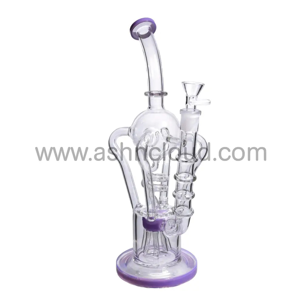 13 In - Curvy Luxury Clear Glass Recycler