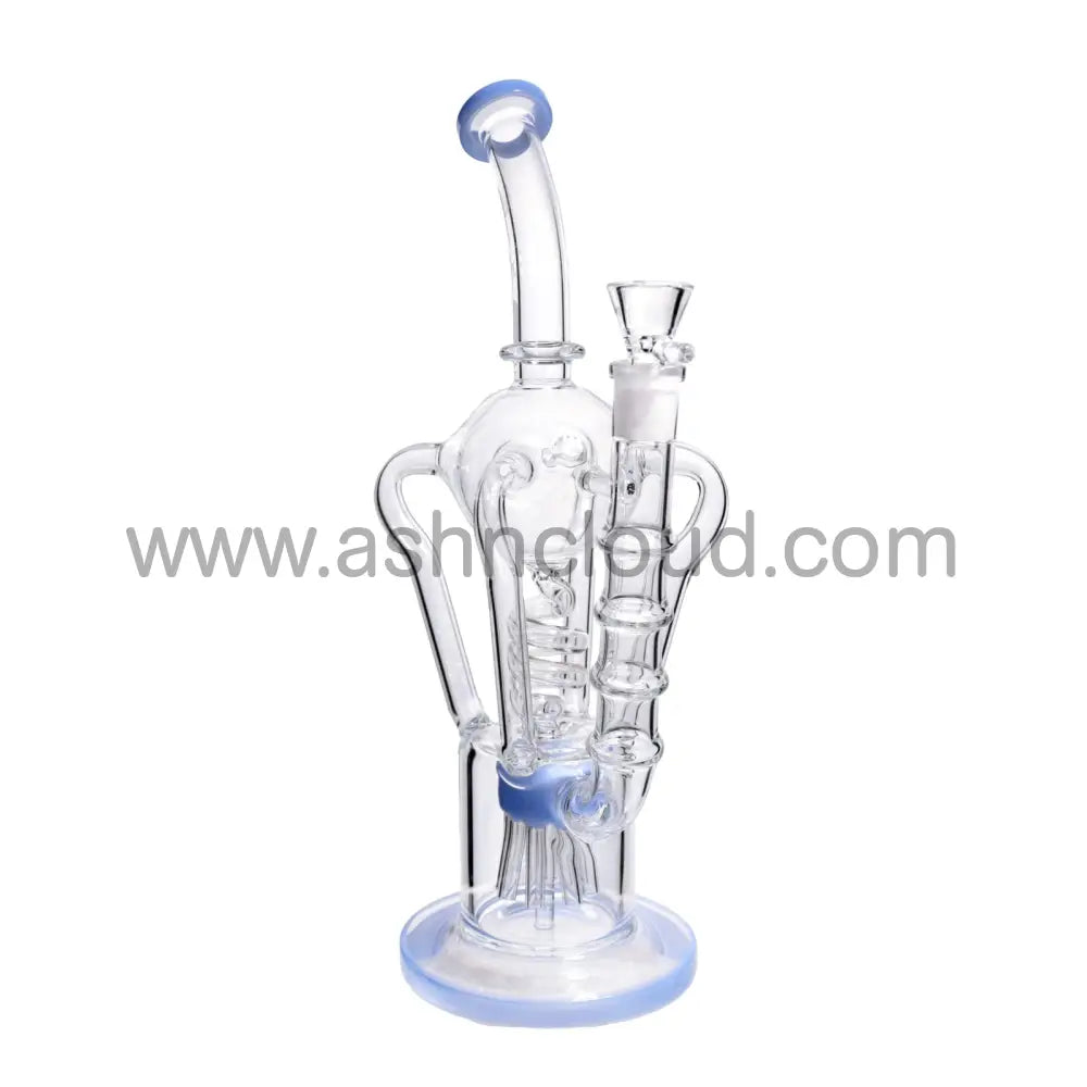 13 In - Curvy Luxury Clear Glass Recycler