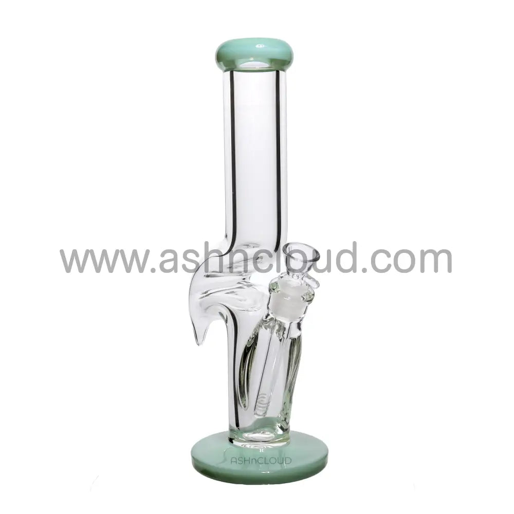 14 In - Clear Zig Zag Glass Bong