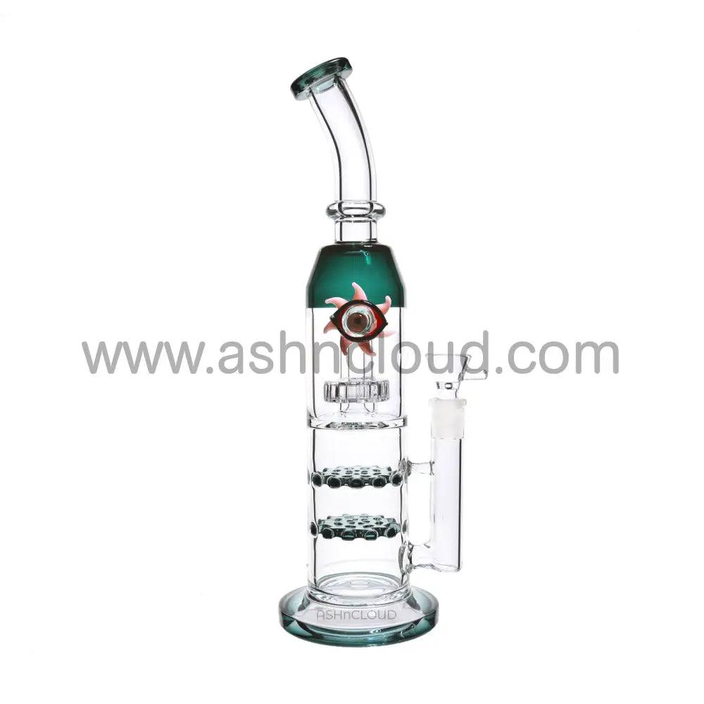 14 In - Eye Monster Double Honeycomb Bong