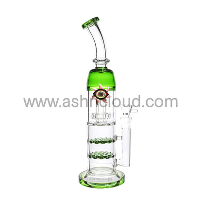 14 In - Eye Monster Double Honeycomb Bong