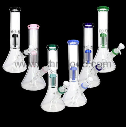 14 Inch Single Chamber Perc Beaker Bong – Classic Filtration Water Pipe