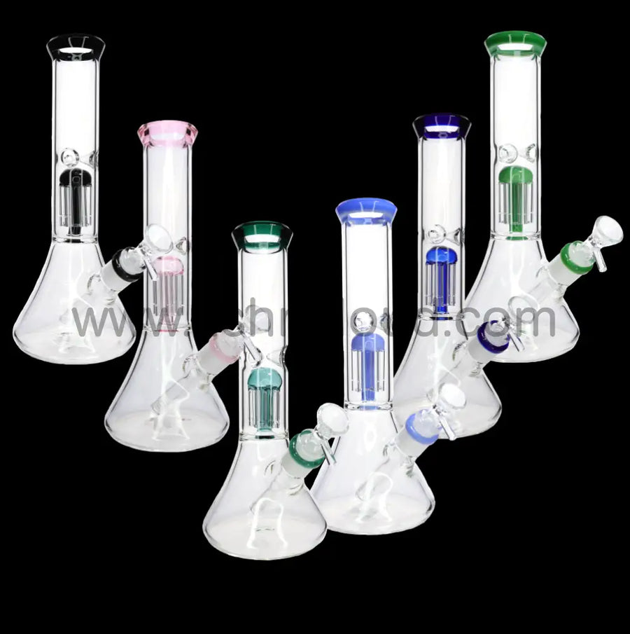 14 Inch Single Chamber Perc Beaker Bong