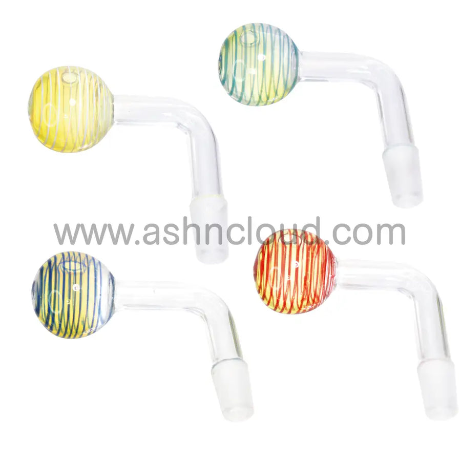 14mm Color Stripe Bent Oil Burner