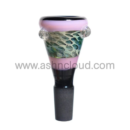 14 Mm - Black Body Wig Wag Style Cone Bowl