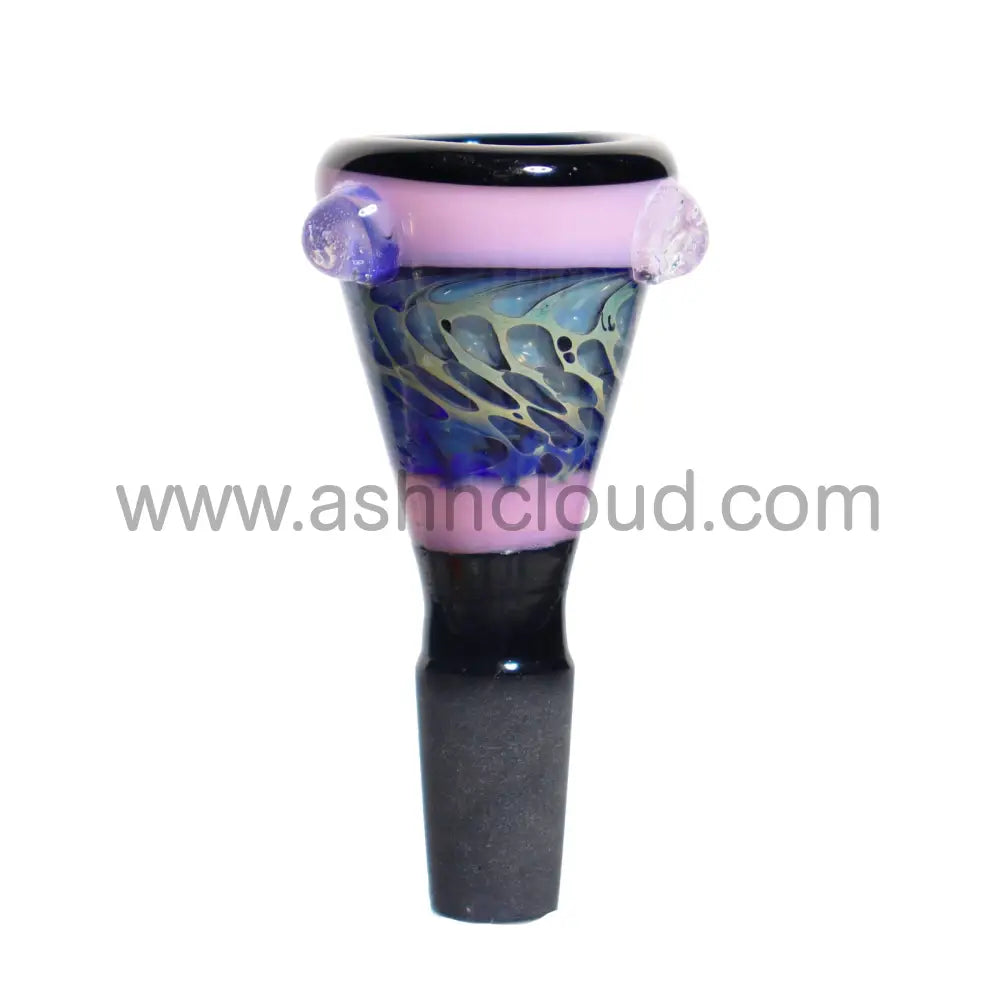 14 Mm - Black Body Wig Wag Style Cone Bowl