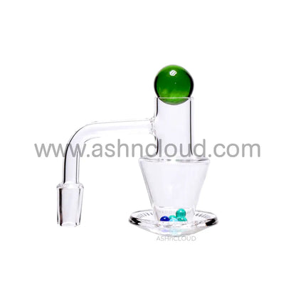 14 Mm - Clear Banger Multicolor Terp Slurper Quartz