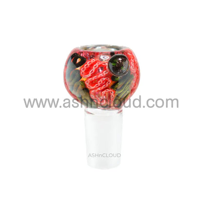 14 Mm - Color Implosion Plaited Glass Bowl