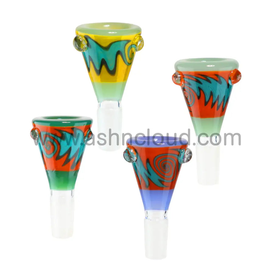 14mm Cone Wig Wag Glass Bowl