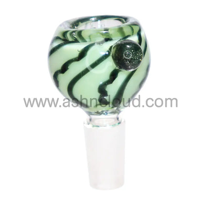 14 Mm - Curvy Glass Bowl Striped