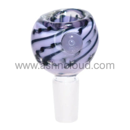 14 Mm - Curvy Glass Bowl Striped