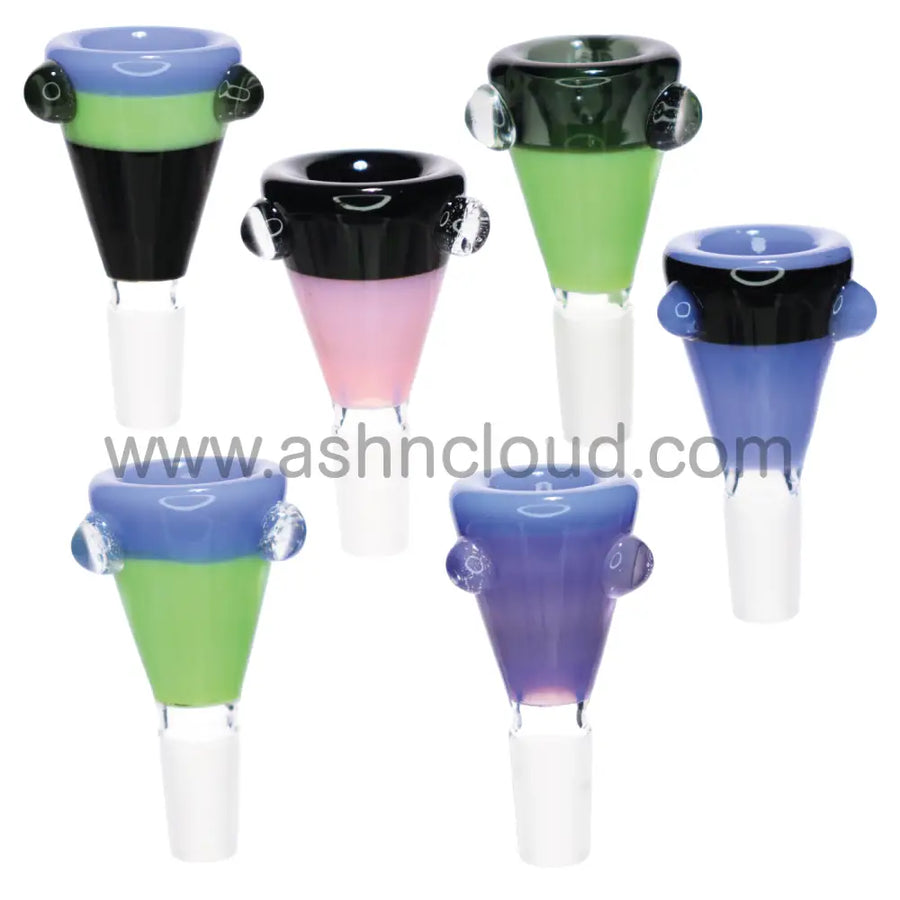 14mm Double Slime Triangle Glass Bowl