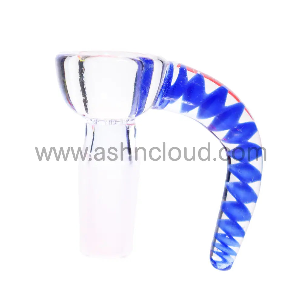 14 Mm - Glass Screen Crazy Multicolor Horn Clear Bowl