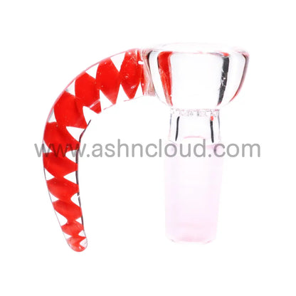 14 Mm - Glass Screen Crazy Multicolor Horn Clear Bowl