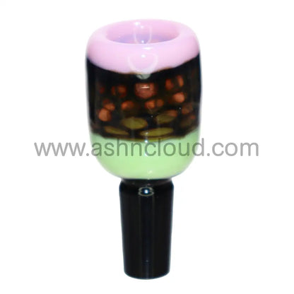 14 Mm - Honeycomb Fancy Black Glass Bowl
