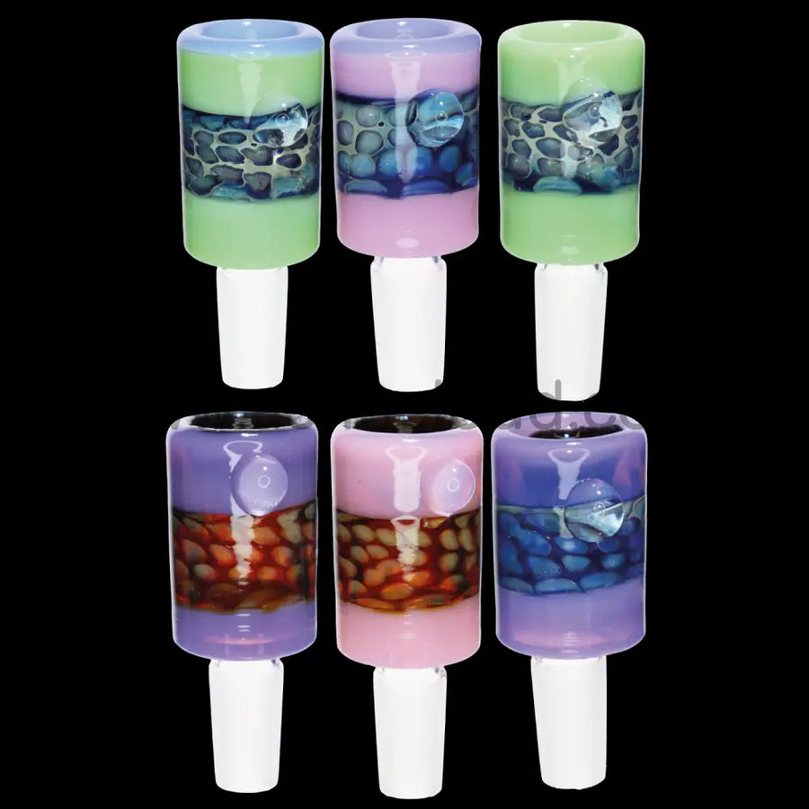 14mm Honeycomb Slime Color Glass Bowl