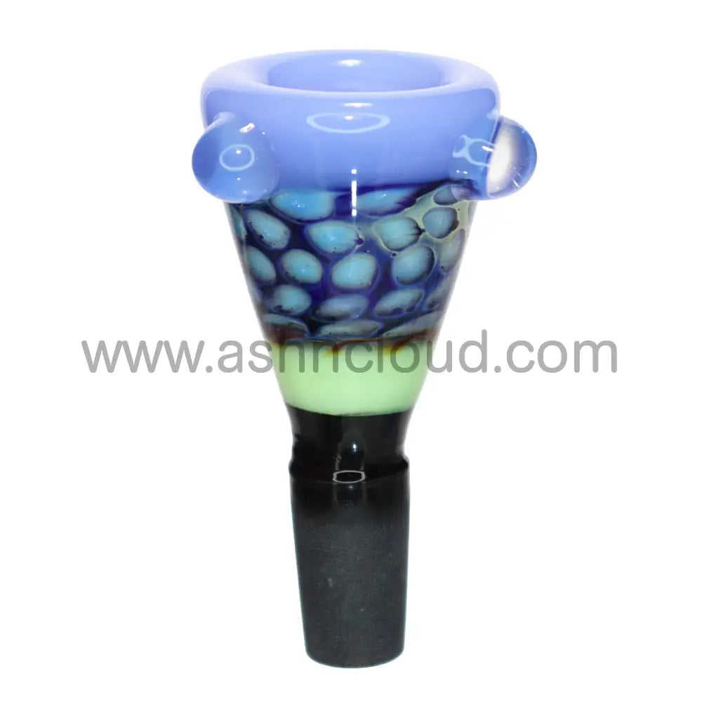 14 Mm - Honeycomb Triangle Black Glass Bowl