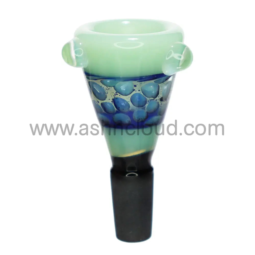 14 Mm - Honeycomb Triangle Black Glass Bowl