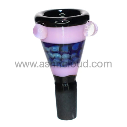 14 Mm - Honeycomb Triangle Black Glass Bowl