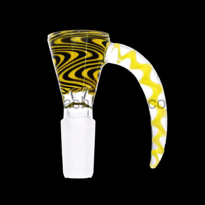 14 Mm - Horn Wig Wag Multicolor Glass Bowl