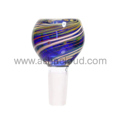 14 Mm -Multicolor Streak Oval Curvy Bowl