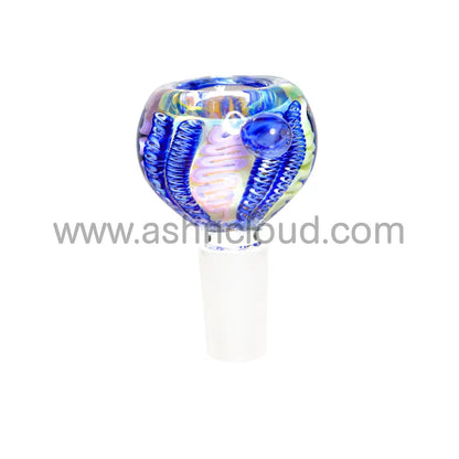 14 Mm - Oval Fancy Multicolor Glass Bowl
