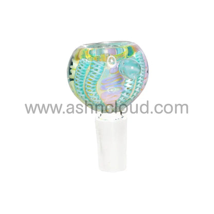 14 Mm - Oval Fancy Multicolor Glass Bowl