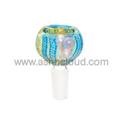 14 Mm - Oval Fancy Multicolor Glass Bowl