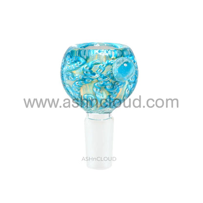 14 Mm - Oval Splatter Multicolor Glass Bowl