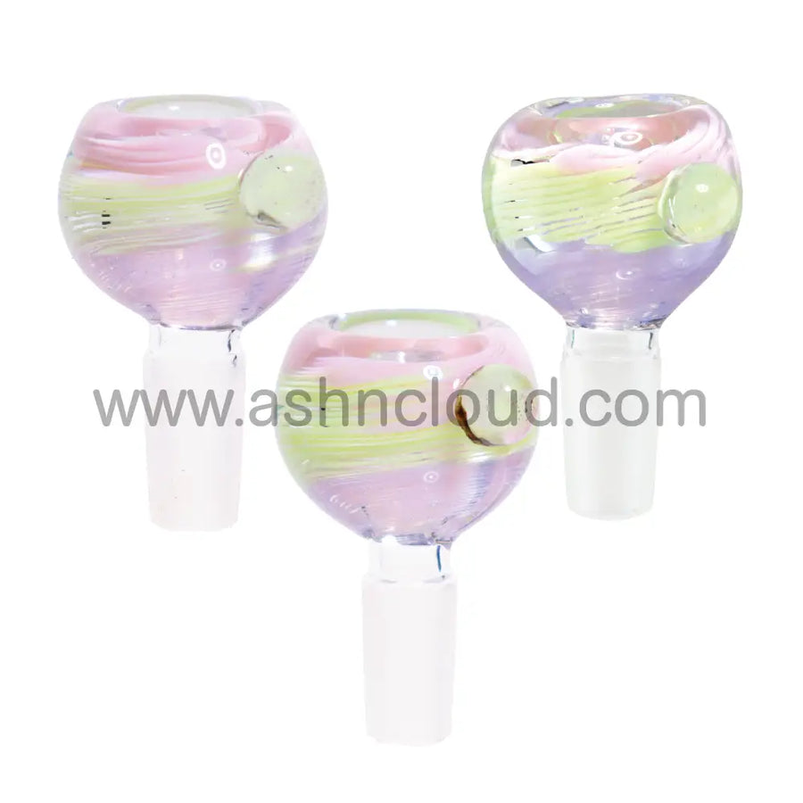 14mm Pink Implosion Multicolor Glass Bowl
