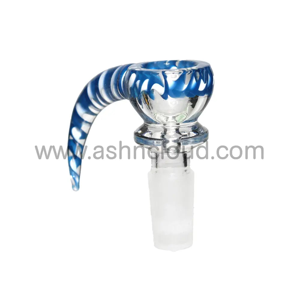 14 Mm - Plaited Border Fancy Horn Glass Bowl