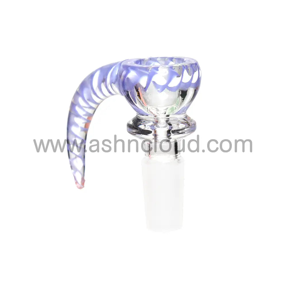 14 Mm - Plaited Border Fancy Horn Glass Bowl