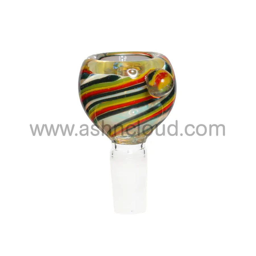 14mm Rasta Oval Glass Bowl