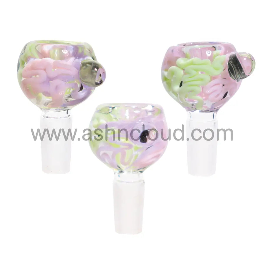 14mm Slime Color Fancy Glass Bowl