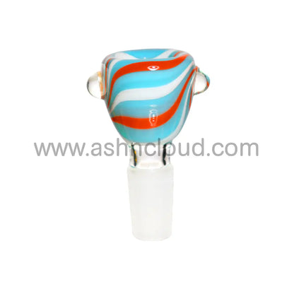 14 Mm - Spirals Multicolor Glass Bowl