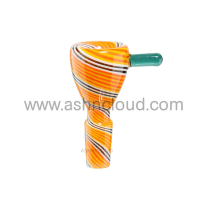 14 Mm - Swirl Multicolor Glass Bowl