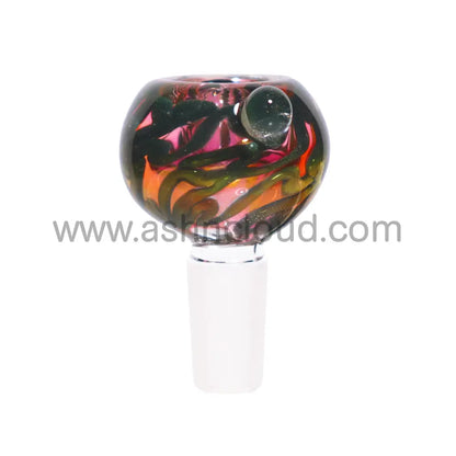 14 Mm - Swirl Pink-Orange Tail Bowl