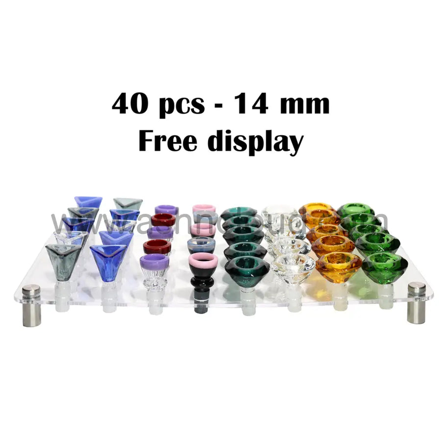 14mm Wholesale Bowl Trade Deal 08, 40-Piece Mix