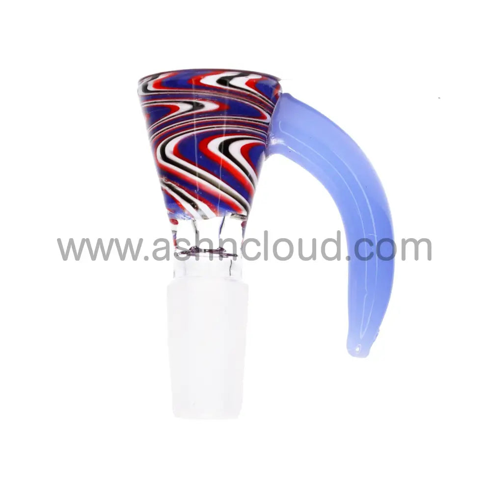 14 Mm - Twisted Glass Bowl Triangle