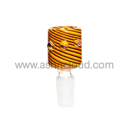 14 Mm - Twisted/Streaky Multicolor Straight Glass Bowl