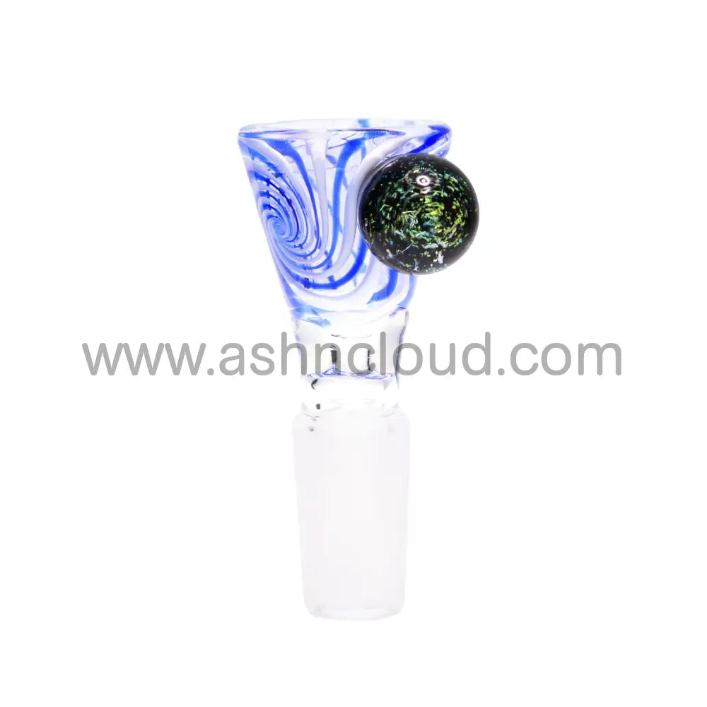 14 Mm - Twisted Wig Wag Dicro Glass Bowl