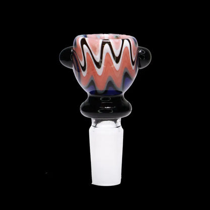 14 Mm - Wig Wag Glass Bowl Curvy
