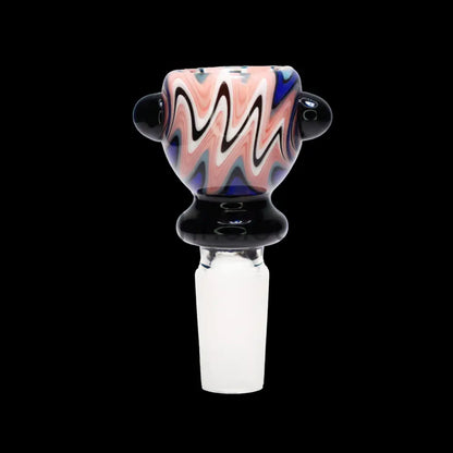 14 Mm - Wig Wag Glass Bowl Curvy