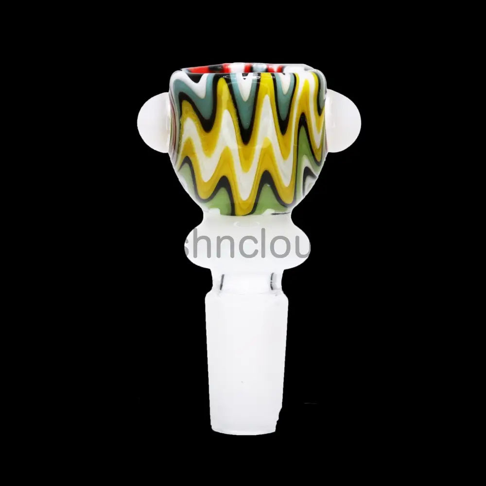 14 Mm - Wig Wag Glass Bowl Curvy