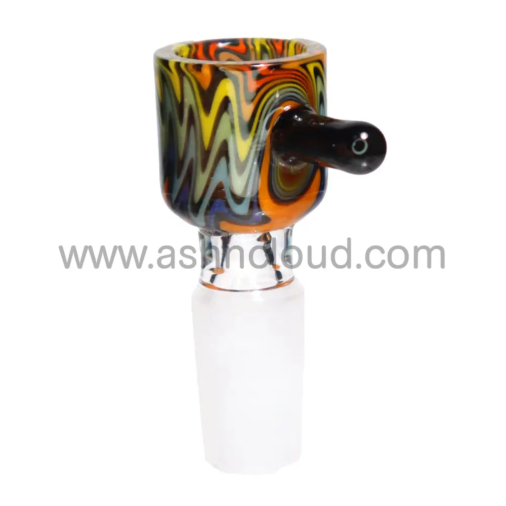 14 Mm - Wig Wag Multicolor Square Handle Bowl Simple