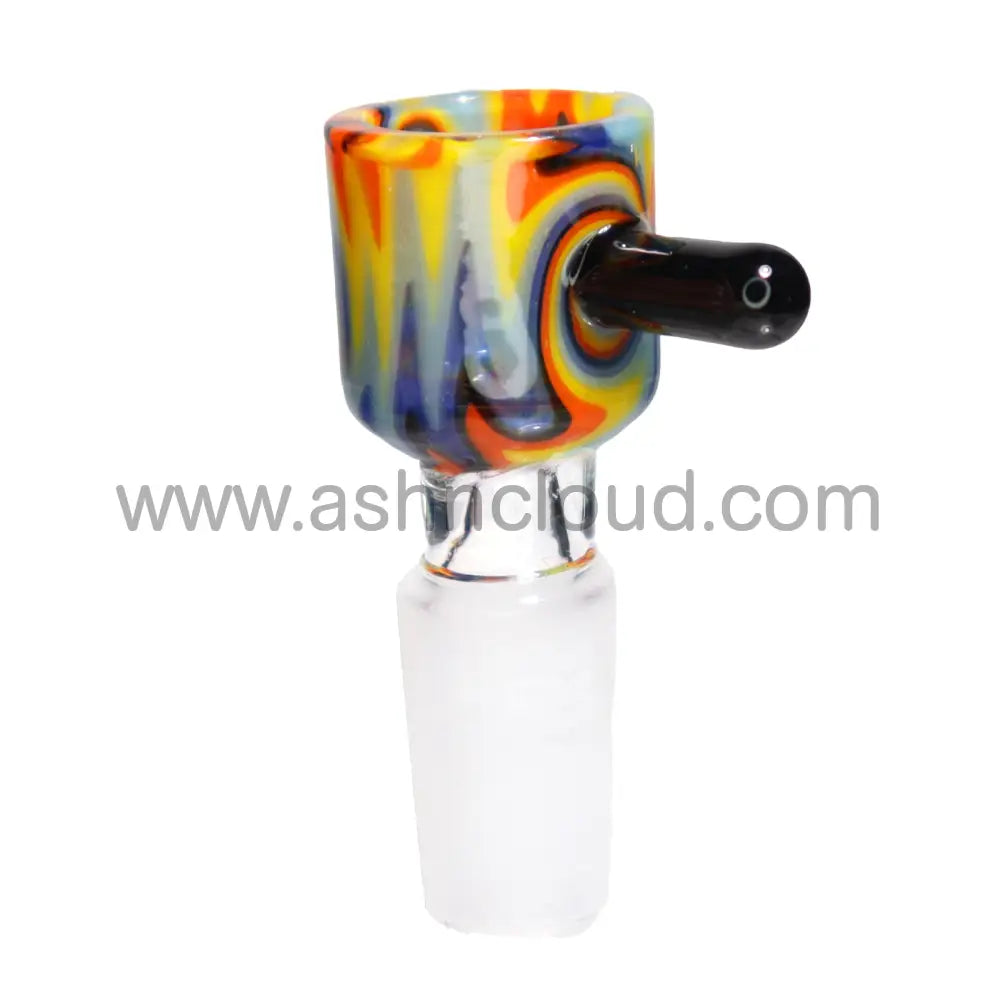 14 Mm - Wig Wag Multicolor Square Handle Bowl Simple