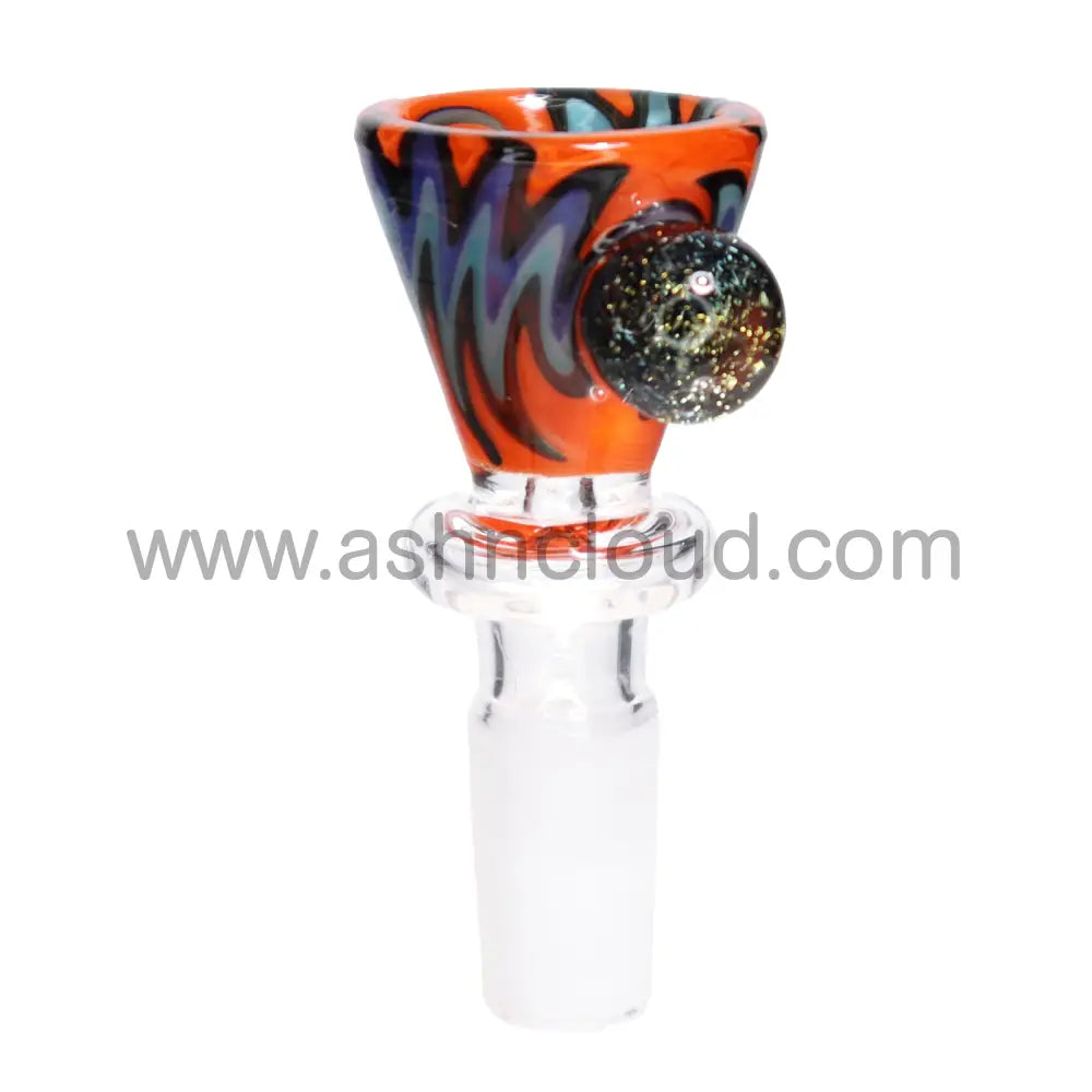 14 Mm - Wig Wag Multicolor Triangle Dicro Bowl